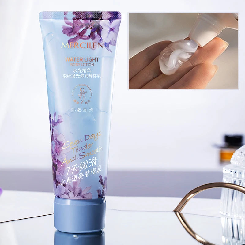 Mercilen Water Glow Essence Anti-Wrinkle Polishing Body Lotion, Deeply Moisturizes Dry Skin, Absorbs Quickly, Makes Skin Radiant and Charming, While Also Nourishing and Moisturizing, with a Fragrance, Suitable for All Skin Ty