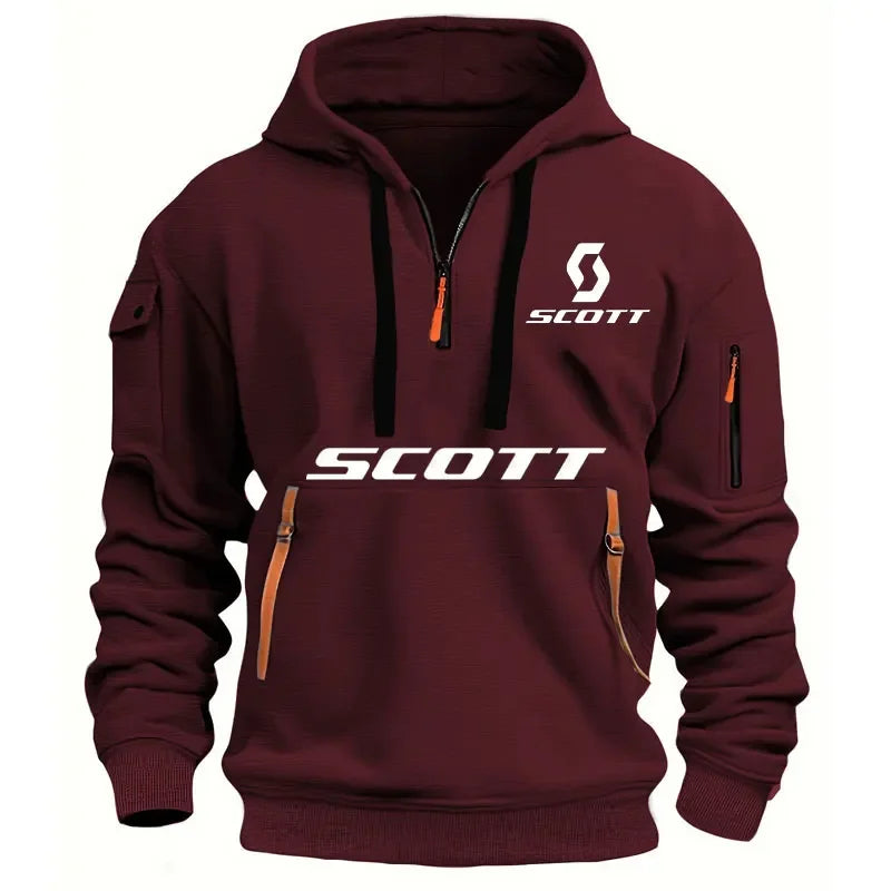 New autumn and winter men's fitness fashion printed sweatshirts, men's loose sweatshirts, hoodies and plus-size sportswear