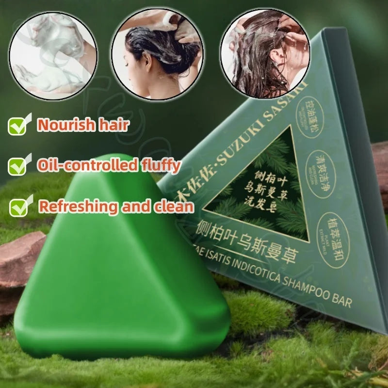 Orchidaceae Usman grass shampoo handmade soap hair nourishing, hair oil control, refreshing, fluffy and soothing hair follicles Halalzen