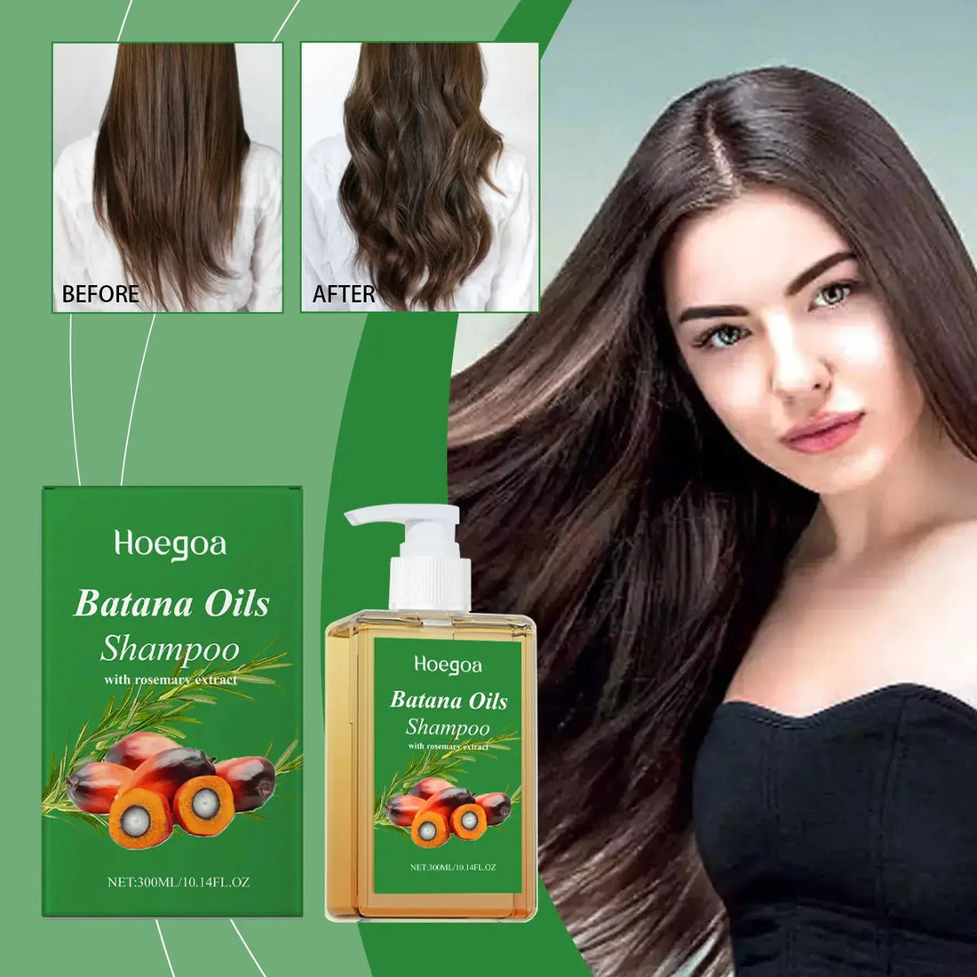 Batana Oil Shampoo Hair Strengthens Anti Loss Restore Damaged Split Hair Scalp Cleansing Dandruff Control Hair Growth Shampoo Halalzen