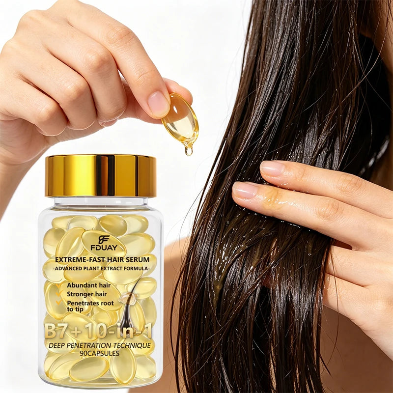 Rich in Plant Extracts and Vitamin B7, the Hair Care Serum Capsules Can Nourish Your Hair and Strengthen Fragile Strands,