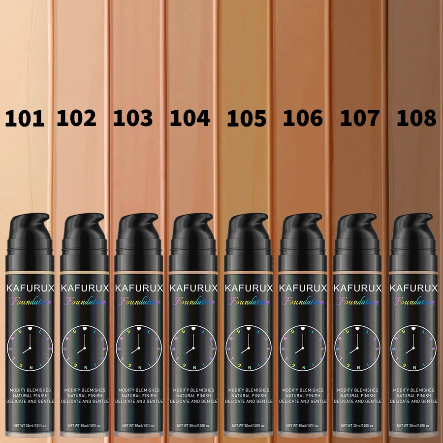 8 Colors Shade Full Coverage Concealer Liquid Foundation Korean Makeup High Coverage Base Cosmetic Cushion Foundation Cream Gift