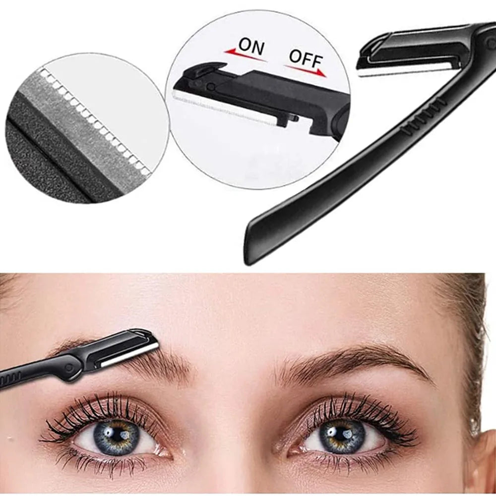 15PCS Eyebrow Razor Set Multipurpose Face Razors For Women And Men Dermaplaning Easy To Use Cutter Shaver Blades Makeup Tool Halalzen