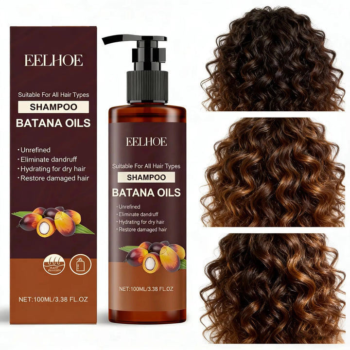 Organic Batana Hair Shampoo Gentle Nourishing Scalp Refreshing Oil Control Dandruff Removal Hair Care Scalp Cleansing Shampoo
