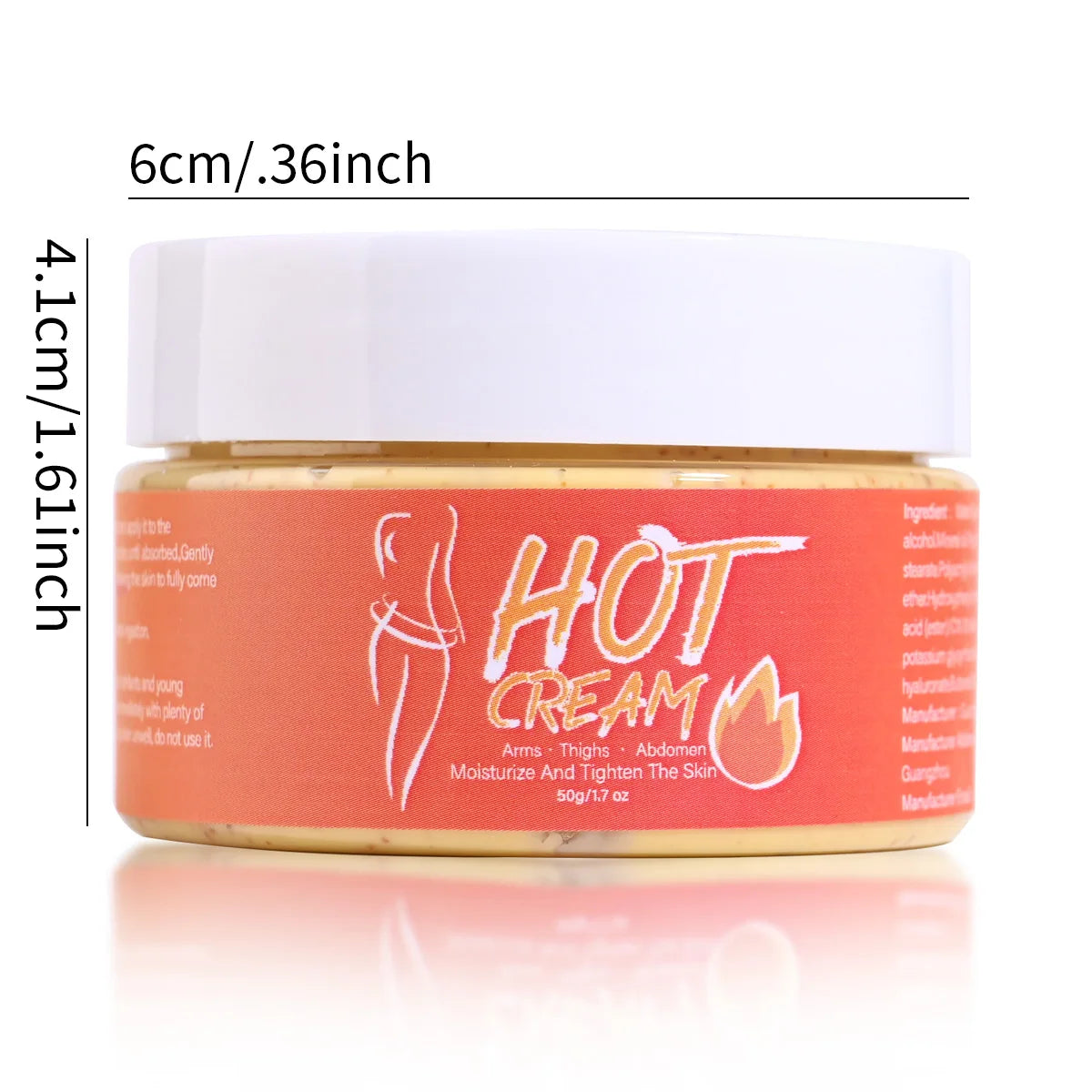 50g Ginger Oil Plant Fragrance Full Body Massage Nourishing Meridians Heating The Body With Frosted Particles