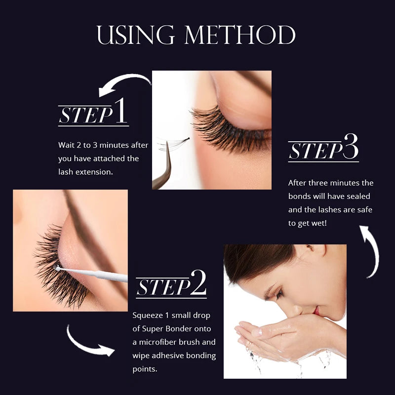 Gollee Lash Extensions Primer 15ML Eyelash Super Bonder Increased durability Help Eyelashe Bonder Fixing Lasting Adhesive Makeup Halalzen