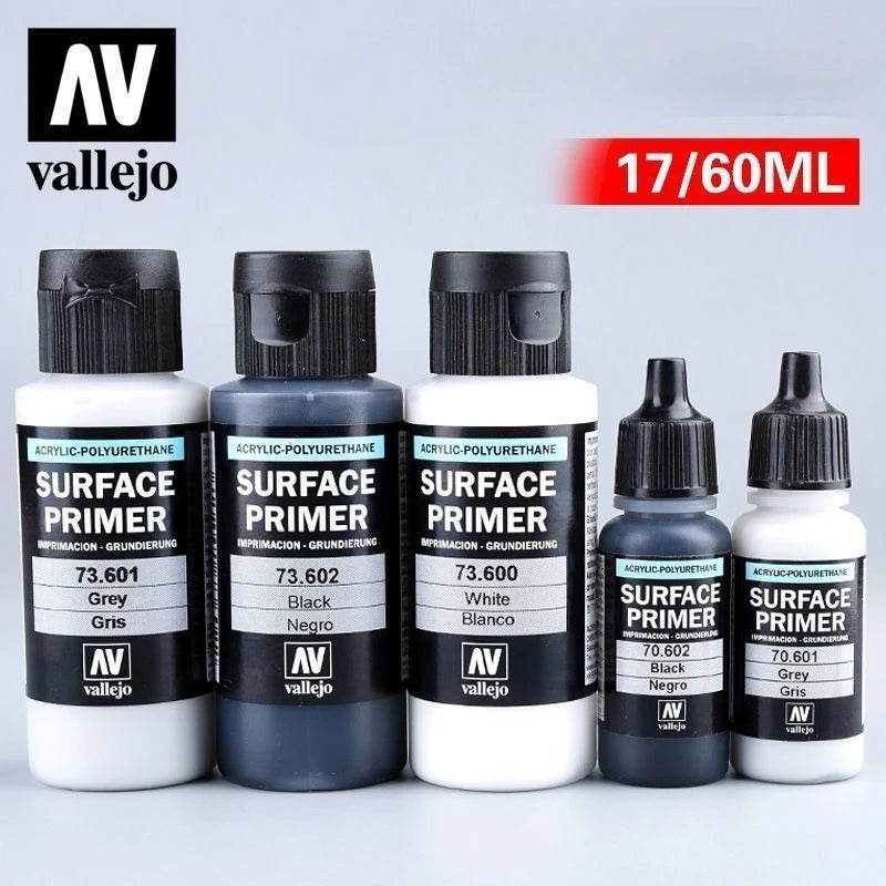 Spanish AV Vallejo Eco Water-Based Acrylic Paint 70600-73602 Surface Primer 17-60ml Model Miniature Painting Hobby Art Supplies