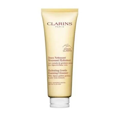 Clarins Gentle Foaming Cleanser 125ml for Normal to Dry Skin Cottonseed Hydrating Face Wash Soap Free Made in France Halalzen