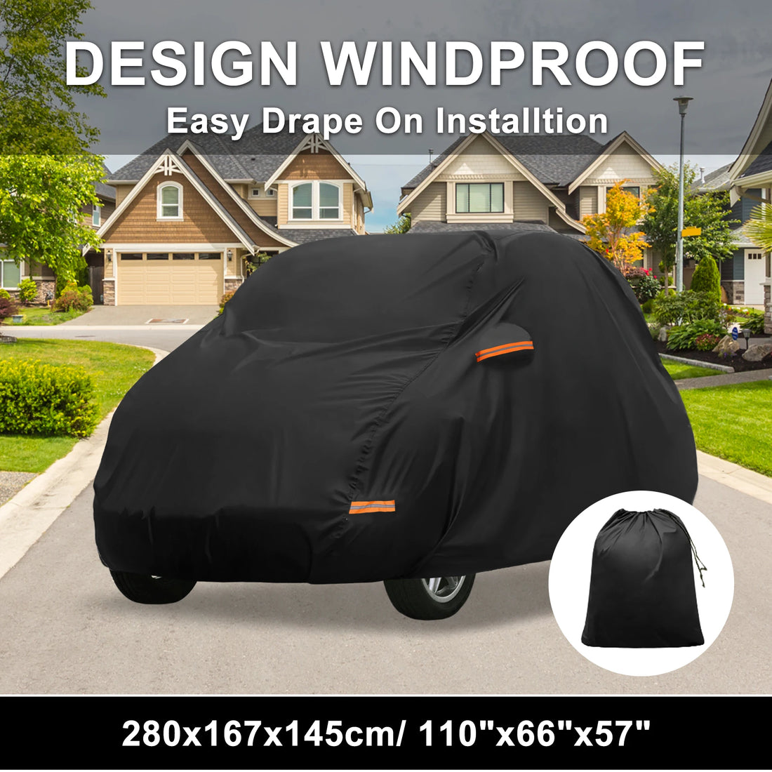 Car Cover for Smart Fortwo 2007-2022 Aluminum Film Outdoor Waterproof Sun Rain Snow Hail Protection with Driver Door Zipper