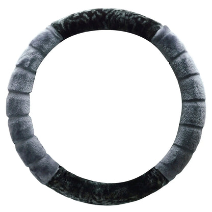 Winter Plush Steering Wheel Cover Easy to Install and Anti-slip Fluffy Wheel Protector Suitable for Car Truck Van SUV MIAO-US