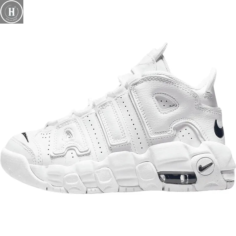 Nike genuine autumn and winter new style children's training durable leather tent basketball shoes DH9723-100 HALALZEN