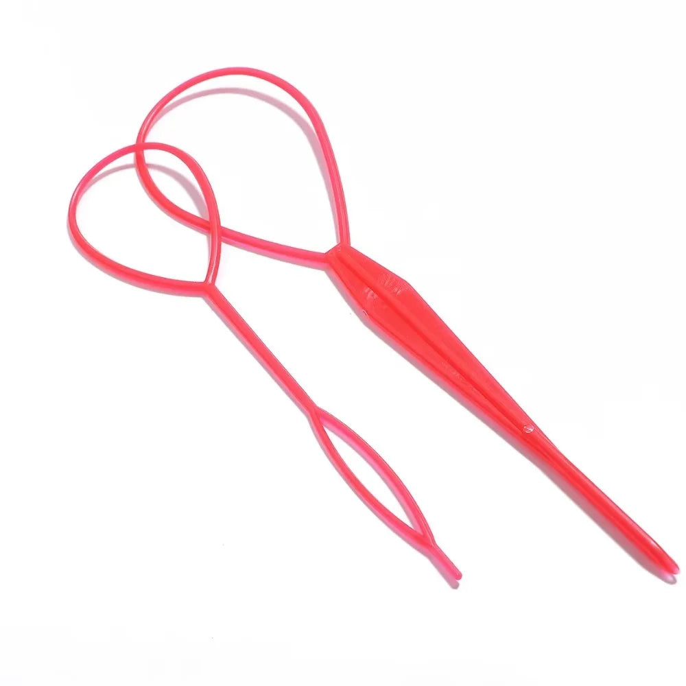 1/3 pcs Plastic Magic Pull Hair Pin Clip Hair Braid Ponytail Maker Accessories Diy Hair Styling Tail Tool Fashion Salon