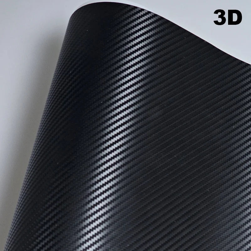 Carbon Fiber Vinyl Car Body Wrap Matte Accessories Glossy Black Sticker 3D 4D 5D 6D Auto Foil Cover Motorcycle Decoration Film
