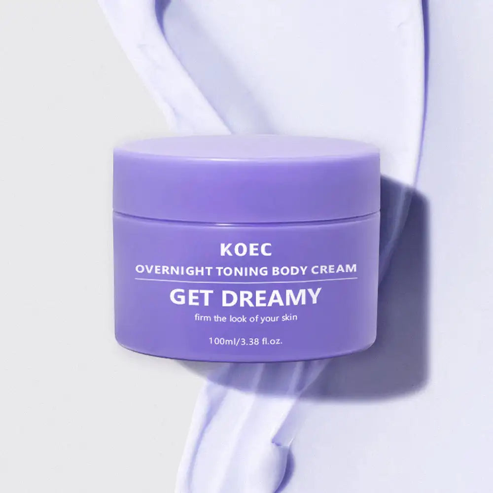 US Local KOEC Overnight Toning Body Cream, Moisturizing Firming Body Lotion, Full Body Skin Care, Dry Skin Hydration, Smooth Looking Skin Care, 100ml