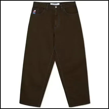 Polar big boy jeans black skateboarding denim pants y2k casual streetwear loose mens baggy jeans harajuku men clothing