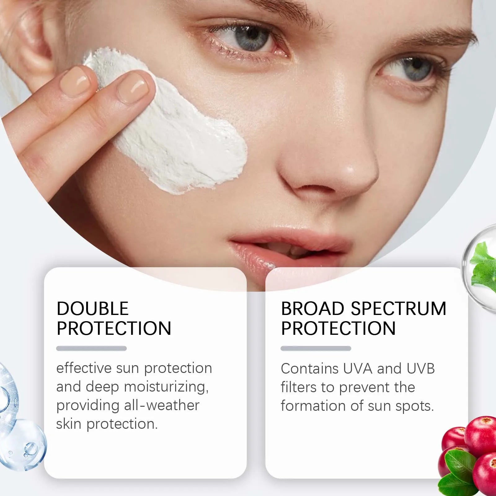 Sunscreen Cream Stick Spf 50+ Anti Oxidant UV Oil-Control Concealer Nourishing High Sun Protection Isolation Cream for Face Body Halalzen