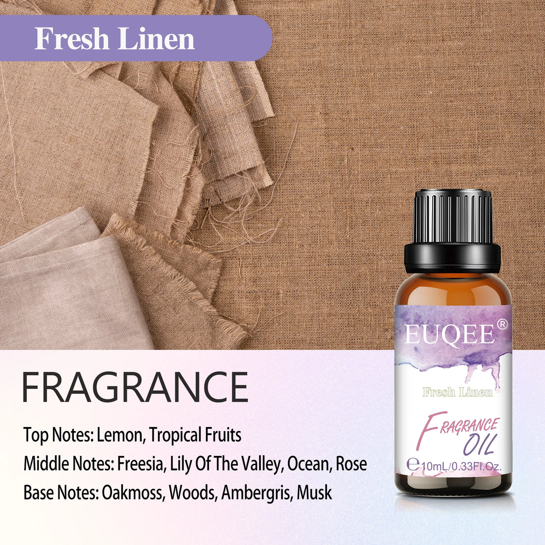 EUQEE 10ml 30ml 100ml Blend Essential Oil White Musk Baby Powder Almond & Vanilla Fragrance Oil for Diffuser Making Candle