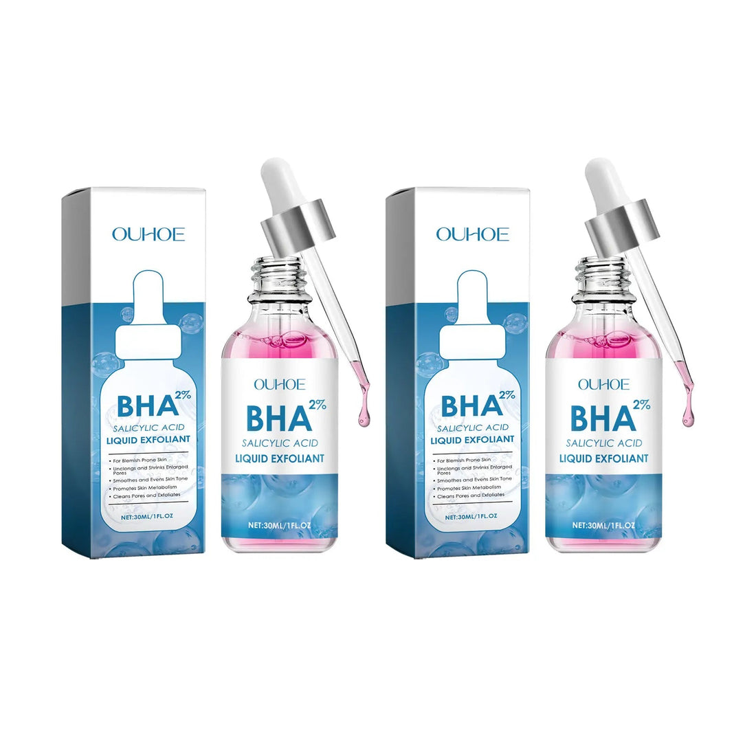 BHA Face Serum Exfoliating Whitening Soft Dead Skin Remove Dullness Repairing Oil Control Exfoliation Brightening Facial Serum Halalzen