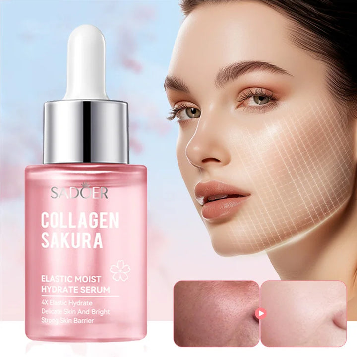 30/100ml SADOER Sakura Facial Serum Anti Wrinkles Anti-aging Hydrating Whitening Face Essence Facial Skin Care Products