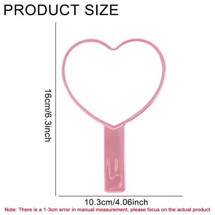 1pc Handheld Makeup Mirror Electroplate Mirror Portable Eyelash Extension Tool For Women Face Mirrors Beauty Accessories Halalzen