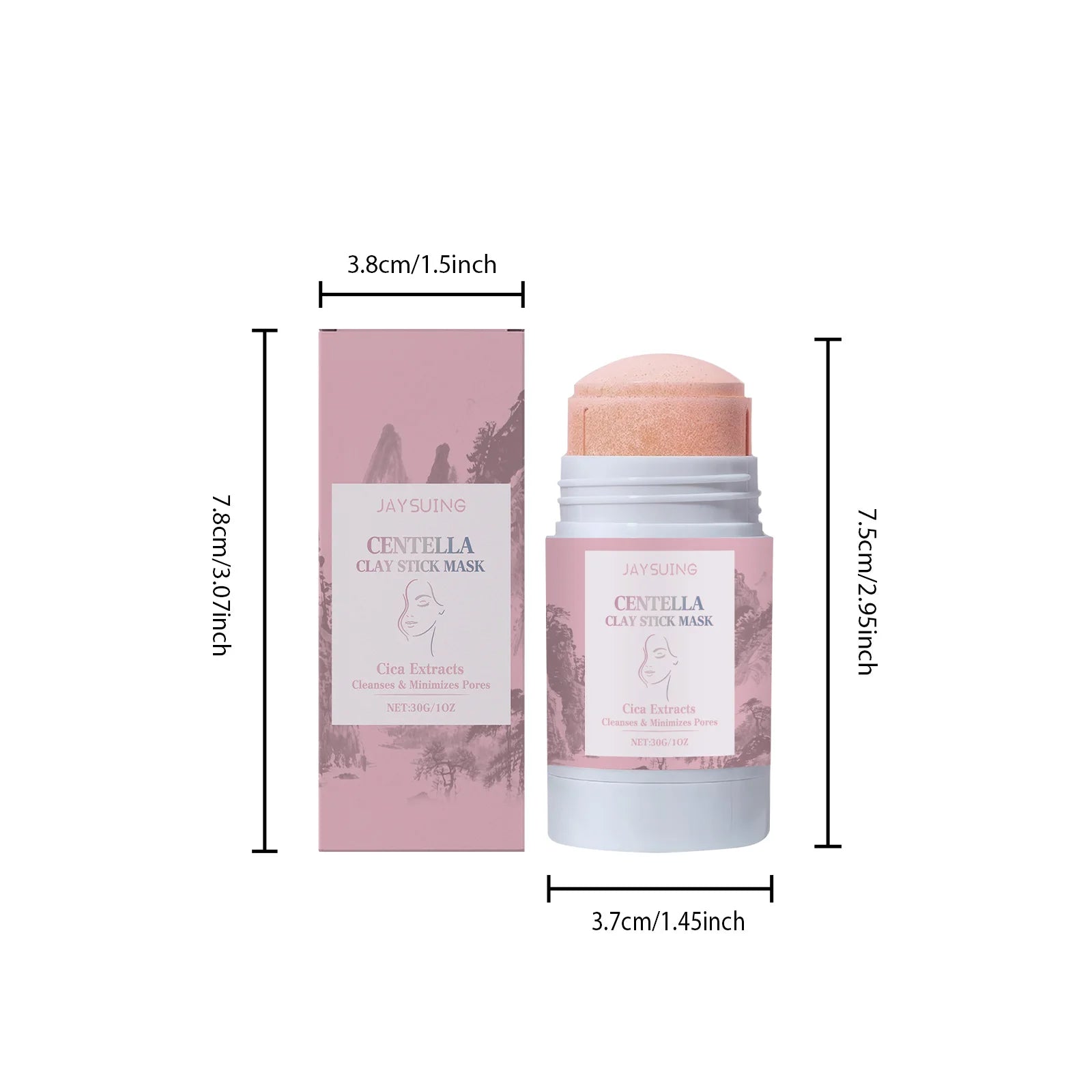 Centella Asiatica Mud Stick Mask Deep Cleansing Pore Minimizer Blackhead Removal Brightening Hydrating Soothing Facial Care Mask Halalzen