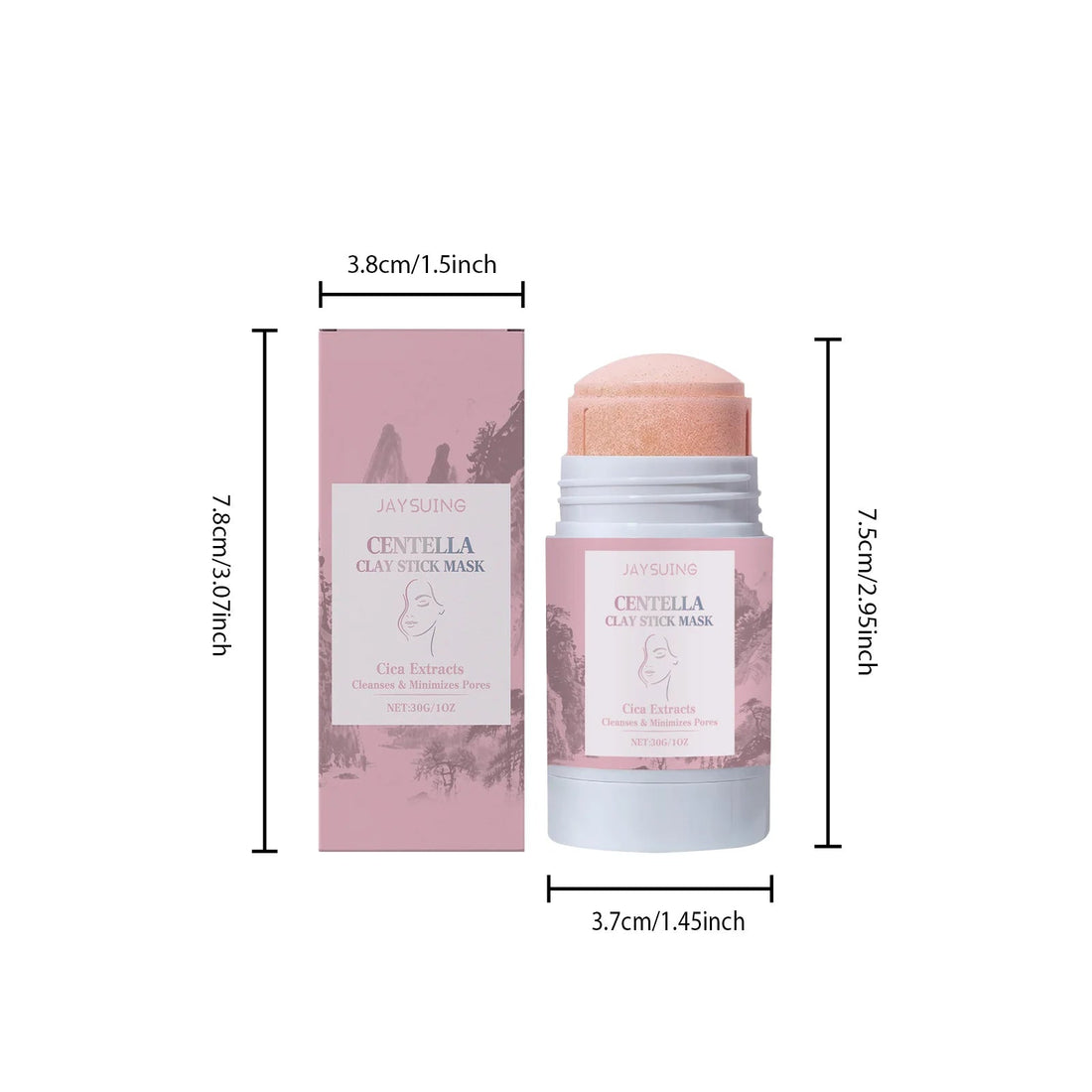 Centella Asiatica Mud Stick Mask Deep Cleansing Pore Minimizer Blackhead Removal Brightening Hydrating Soothing Facial Care Mask Halalzen
