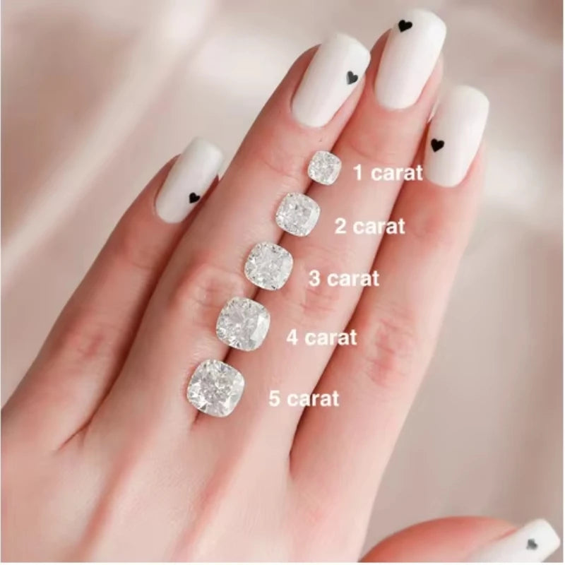 Messi Jewelry With IGI Certificate Lab Grown Diamonds Cushion HPHT CVD 1ct 1.5ct 2ct 3ct 5ct Laboratory Diamond Wholesales