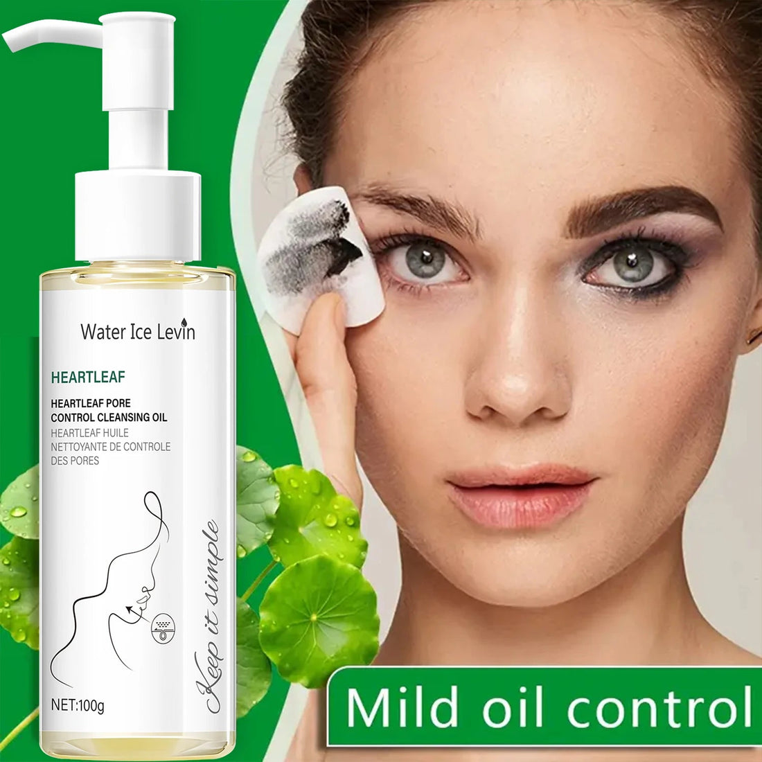 Heartleaf Pore Control Cleansing Oil with Niacinamide - Moisturizing & Protecting Daily Facial Cleanser for Elastic Skin Halalzen