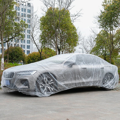 Universal Protective Shield Waterproof Transparent Car Cover Dust-Proof Full Cover for Sedan SUV Van for  Vehicle Automobile
