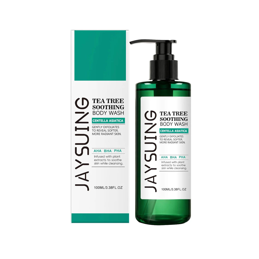 Centella Tea Tree Body Wash Deep Clean Refresh Cool Soothe Sensitive Nourish Calm Skin Discomfort Repair Skin Barrier Shower Gel Halalzen