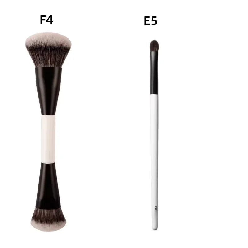 F4 All Mario Dual-Ended Foundation Face Brush Double-ended Powder Blush Contour And Soft Fiber Eyeshadow Concealer Makeup Brushe