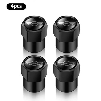 4Pcs Metal Car Wheel Tire Air Valve Caps Stem Covers For BMW Mini Cooper Countryman Clubman R55 R56 R60 F54 JCW F55 Accessories