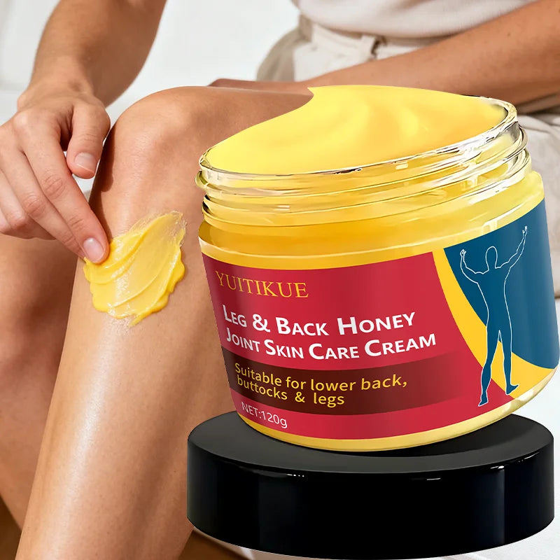 YUITIKUE 120g Joint Massage Cream - Honey Formula for Leg & Back, Easy Absorption, Relaxing Body & Mind Care