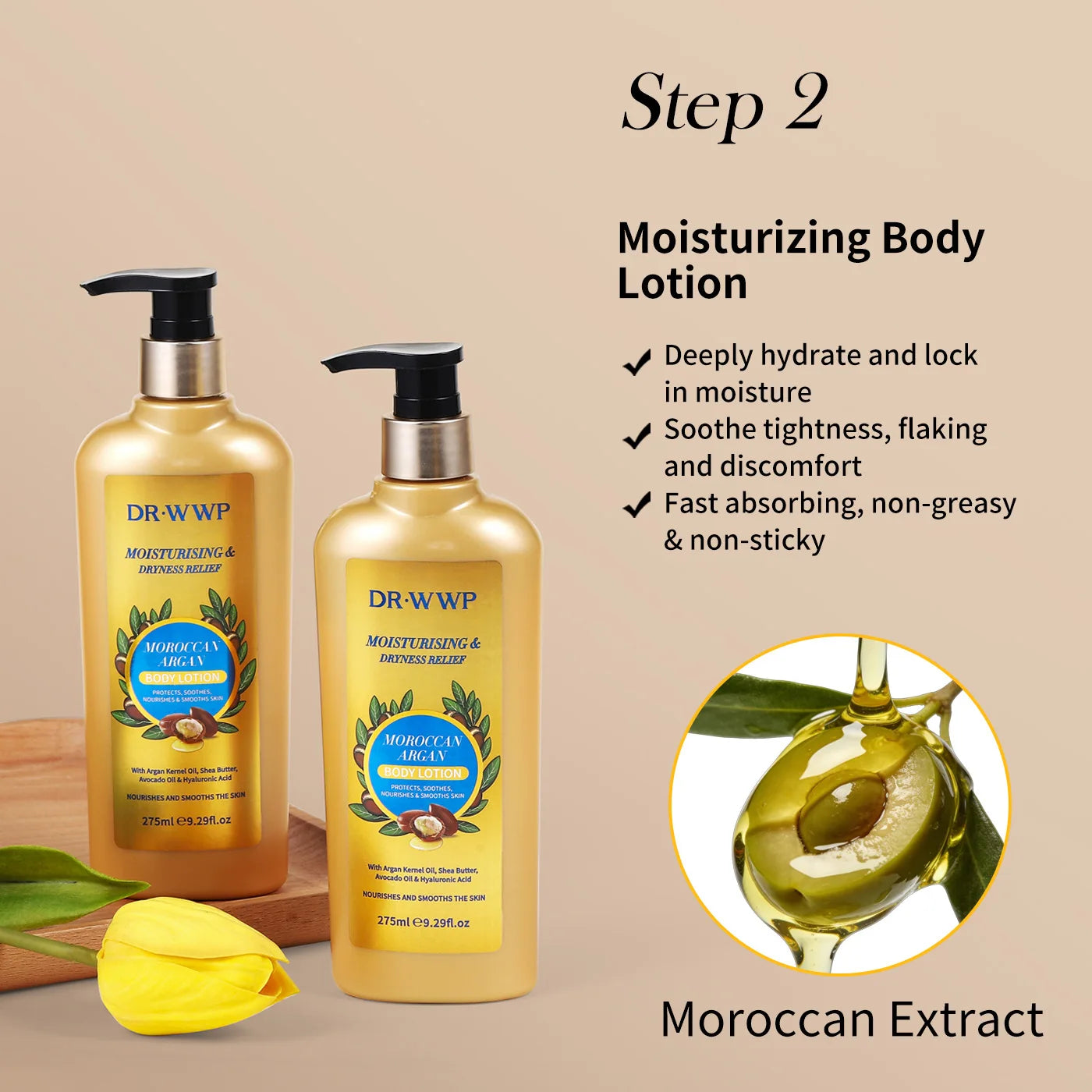 GLUTA WHITE Glutathione Body Lotion 275ml - Whitening & Moisturizing Skin Care with Collagen for Dry Skin Long Lasting Fragrance