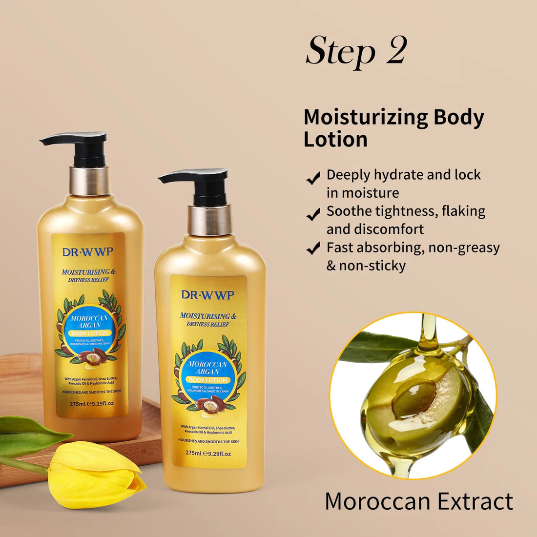 GLUTA WHITE Glutathione Body Lotion 275ml - Whitening & Moisturizing Skin Care with Collagen for Dry Skin Long Lasting Fragrance