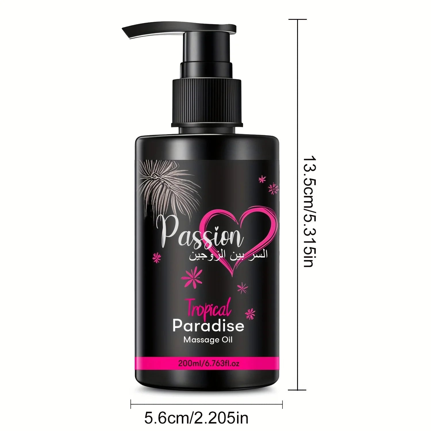 Paradise Massage Oil with Vitamins & Minerals - Nourish & Moisturize, Body Care Massage Oil Perfect for Couple Massage 200ml