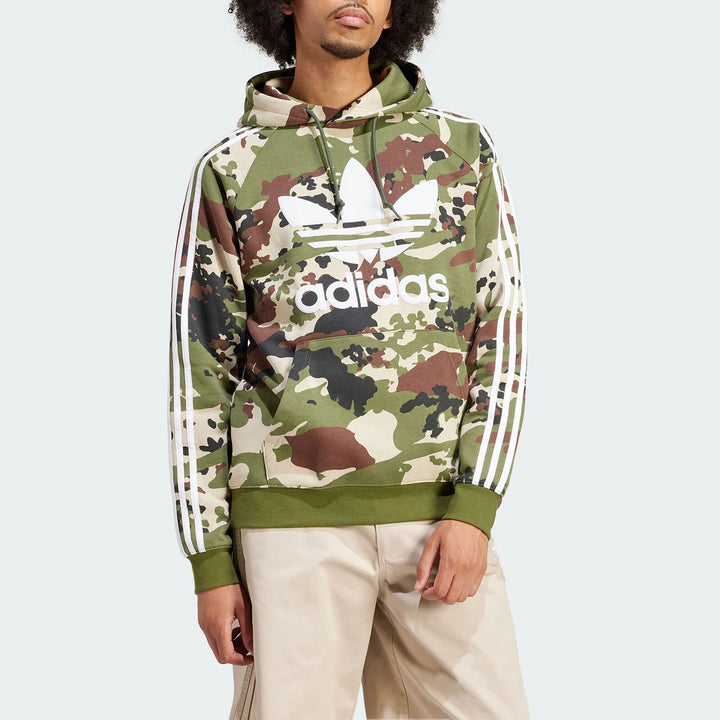 Adidas genuine Trefoil CAMO HOODIE Men's Sports Hooded Hoodie IS0209