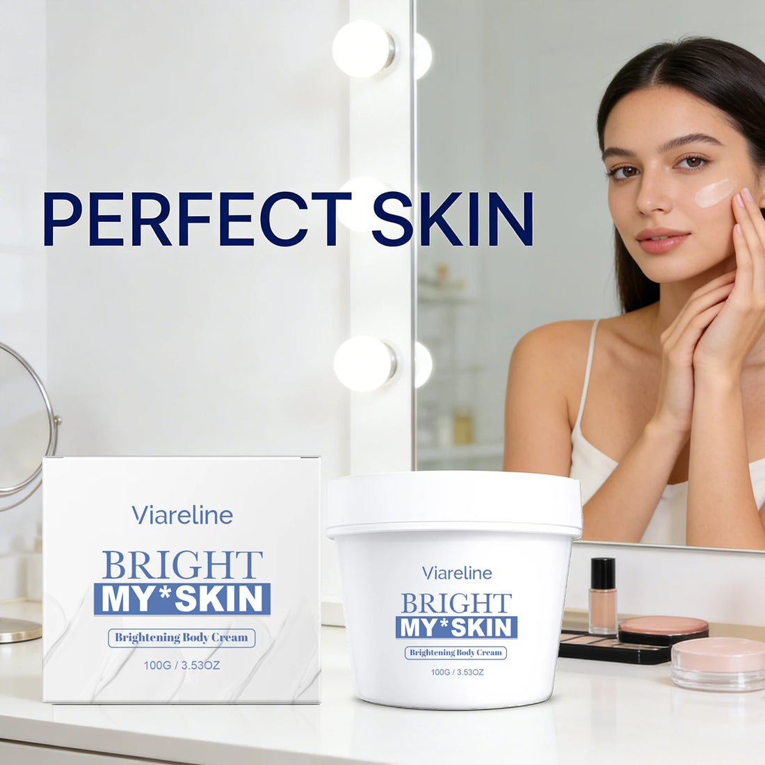 Brightening Body Cream Soothing Skin Improve Dullness Reduce Dark Spot Non-greasy Long-Lasting Moisturizing & Firming Body Lotio