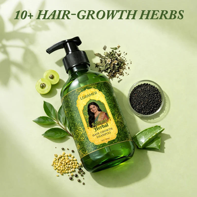 300ml Shampoo Anti-Hair Loss & Hair Regrowth Strengthens Hair Controls Oil Refreshes Adds Volume Scalp Care Products for Family