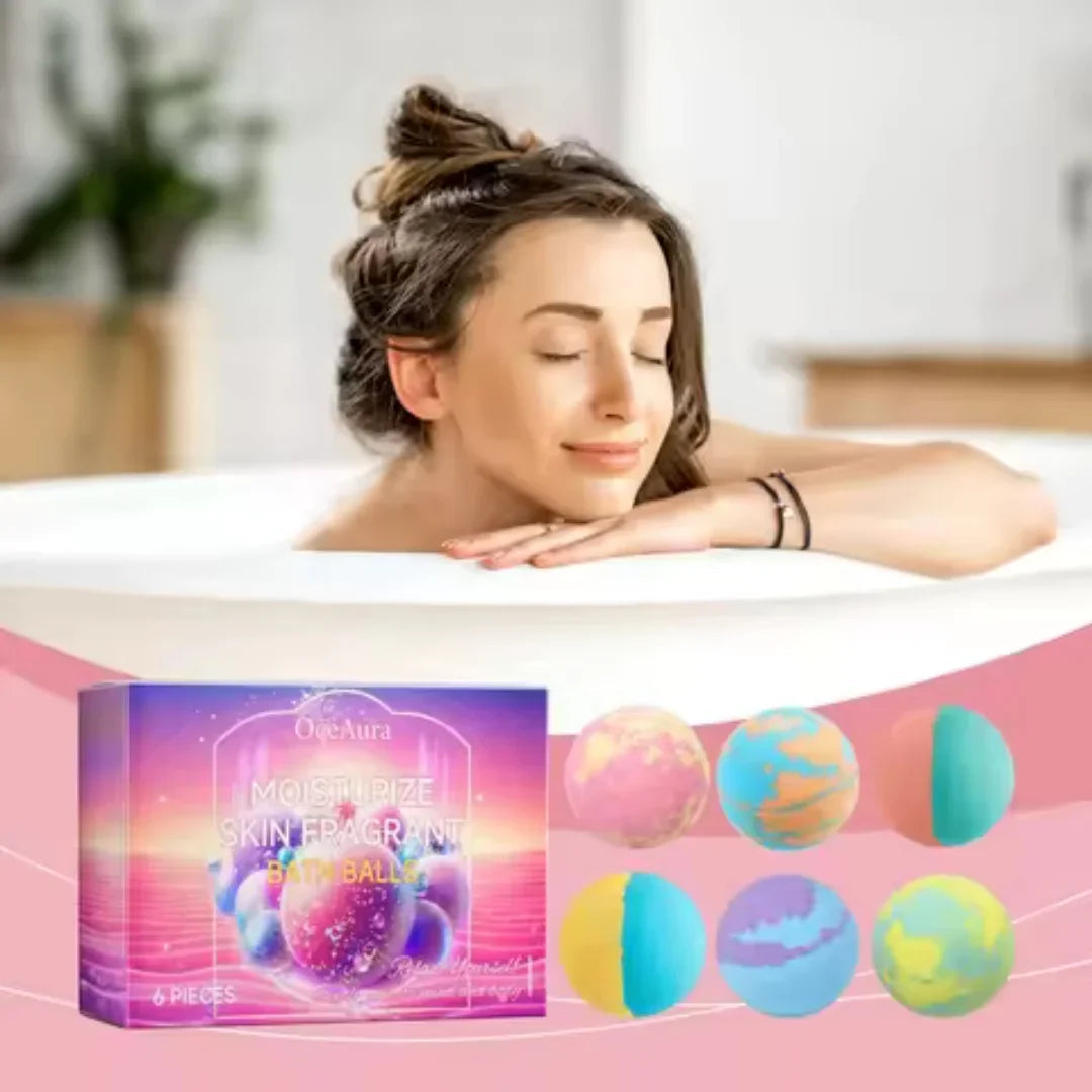 Bath Bombs For Children Adult Bathtub Bath Ball Persistent Fragrance Relieve Fatigue Stress Anxiety Relaxing Body Bath Bomb Set Halalzen