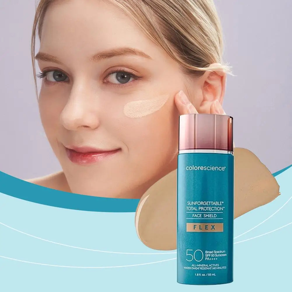SPF 50 Sunscreen Cream UVA UVB Protection Lightweight Non Sticky Moisturizing Aloe Sun Stick For Face Halalzen