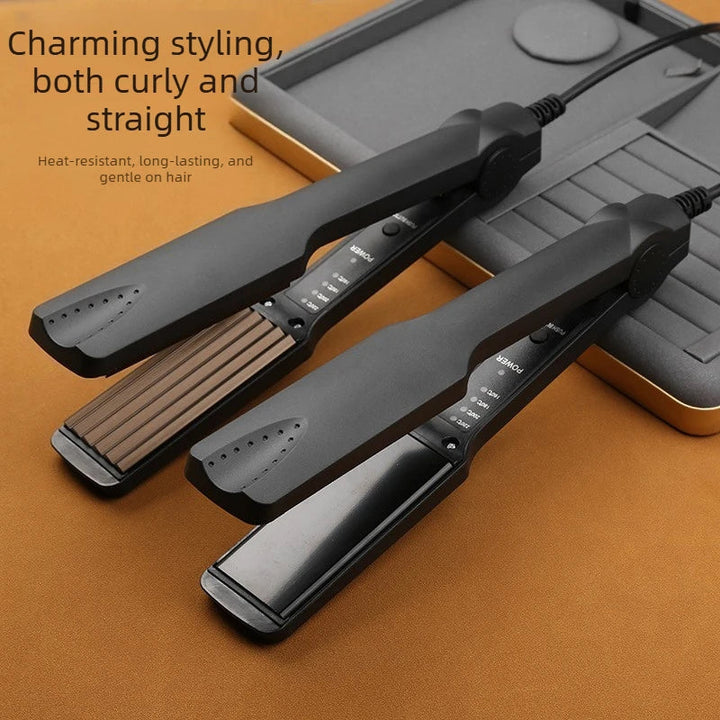 Hair Crimper Curler Ceramic Tourmaline Corrugated Curling Iron Fast Heat Up Adjustable Temperature for Waves Volume Salon Use Halalzen