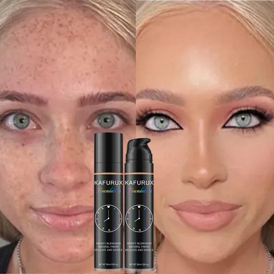 8 Colors Shade Full Coverage Concealer Liquid Foundation Korean Makeup High Coverage Base Cosmetic Cushion Foundation Cream Gift