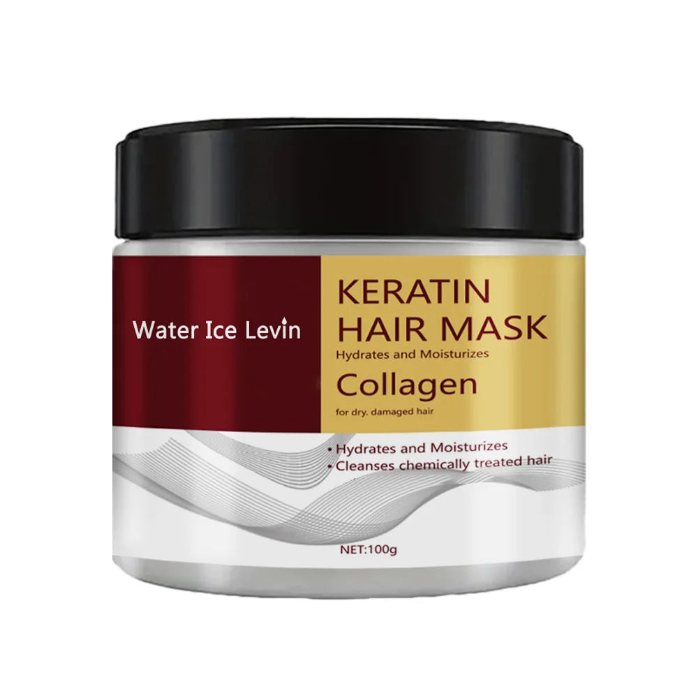 Keratin Hair Mask with Collagen, Hydrates & Moisturizes for Dry Damaged Hair, Enhances Softness, Shine & Elasticity Halalzen