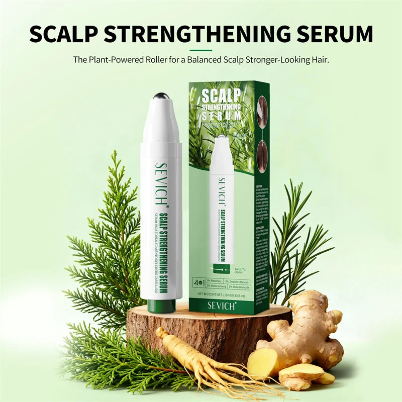 Rosemary Hair Growth Roller Essence Improves Scalp Health Stimulates Follicle Activity Reduces Hair Breakage Increases Density