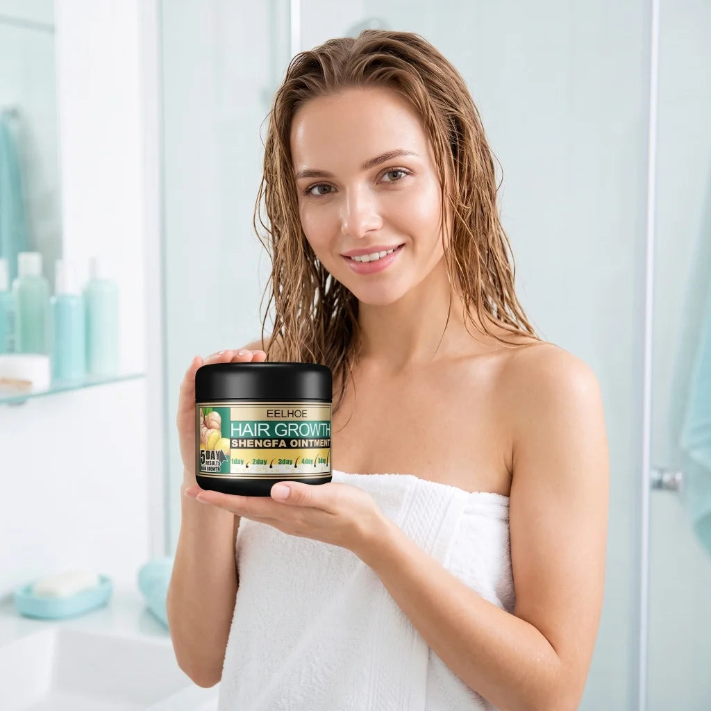 Ginger Hair Growth Ointment Activate Hair Follicles Reduce Hair Loss Boost Thicker Hair Improve Sparse Thin Hair Care Cream