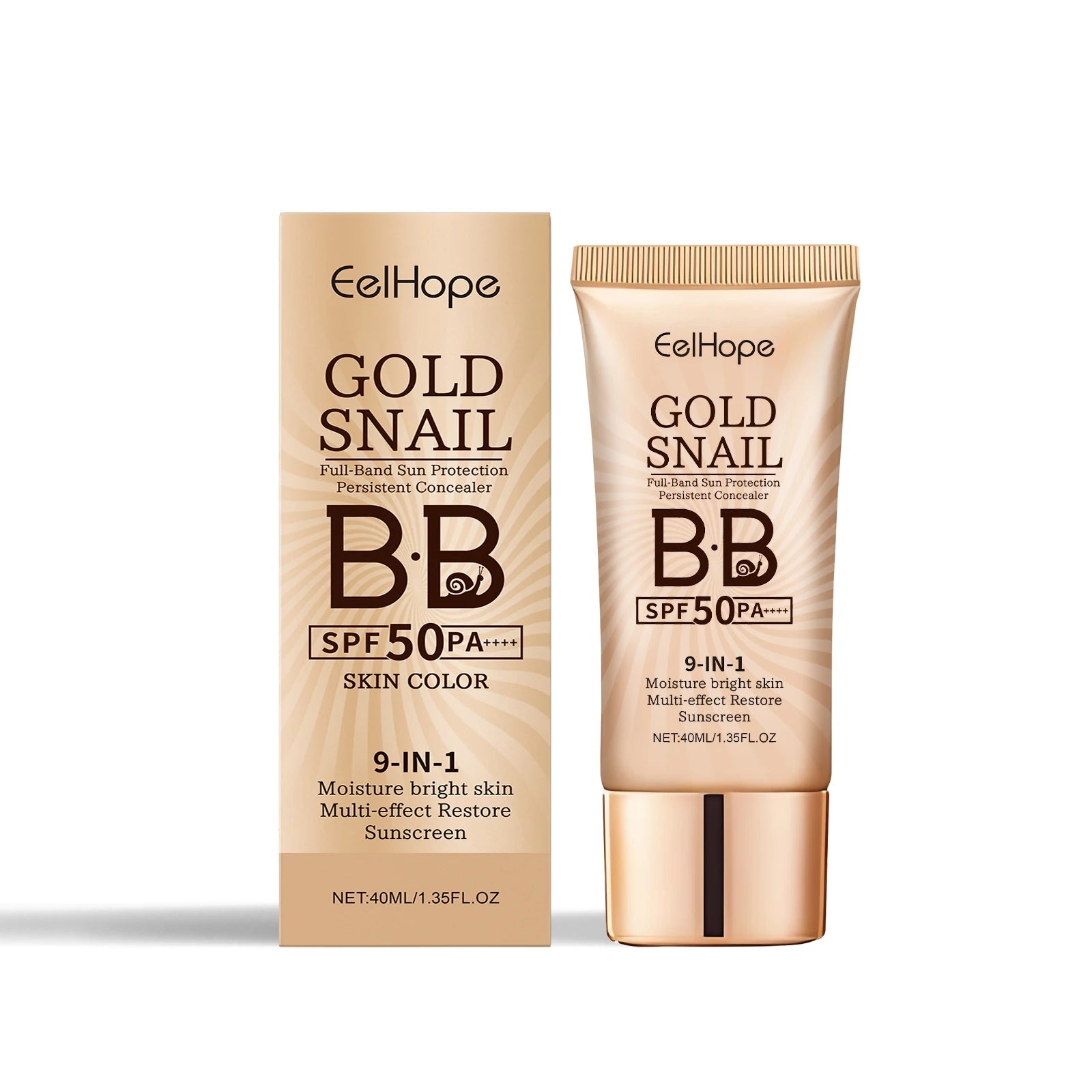 9-in-1 Moisture Bright Skin Multi-effect Restore Sunscreen Foundation Cream Long Lasting Moisturizing Concealer Natural Fit Skin