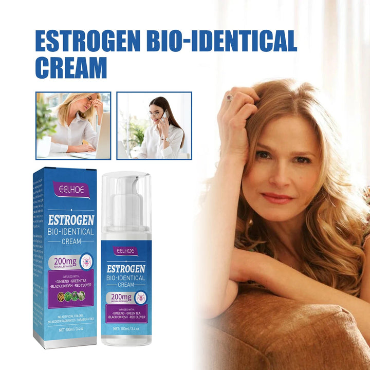 100ml Estrogen Relief Cream Natural Ingredients Women Menopause Balancing Cream Portable Relieve Massage for Health Body Care HALALZEN