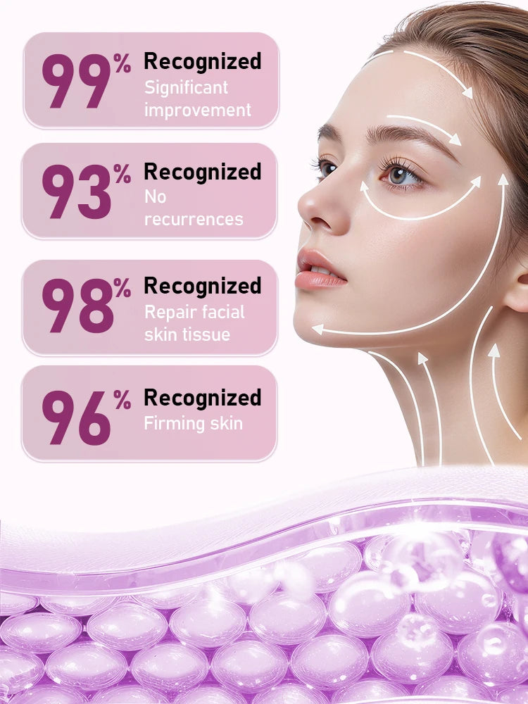 Facial serum that reduces fine lines, lifts and firms the skin, and plumps the face. Halalzen