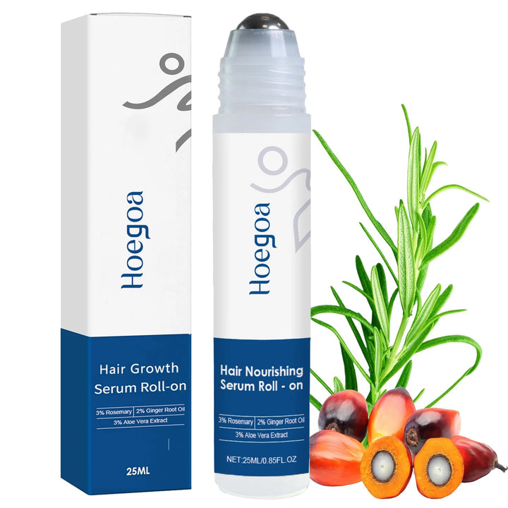 Rosemary & Ginger Hair Growth Oil Roll-On – Nourishing Strengthening Scalp Treatment  Anti Hair Loss Serum for Thicker Hair